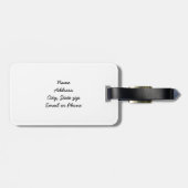 Bagagelabel van sinaasappelwijn (Achterkant horizontaal)