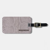 Bagagelabel van Snakeskin Beige Pattern (Voorkant horizontaal)