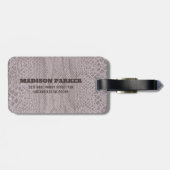 Bagagelabel van Snakeskin Beige Pattern (Achterkant horizontaal)