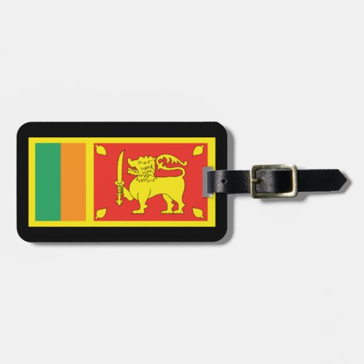 bagagelabel van Sri Lanka (Voorkant horizontaal)