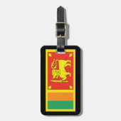 bagagelabel van Sri Lanka (Voorkant verticaal)