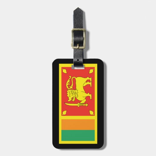 bagagelabel van Sri Lanka (Voorkant verticaal)