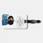 Bagagelabel van twee jaar vliegen (Achterkant horizontaal)