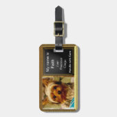 Bagagelabel van uw hond-fotoreiziger (Voorkant verticaal)