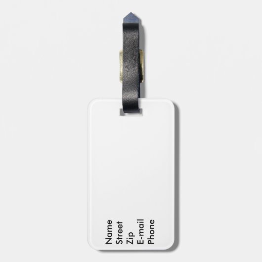 bagagelabel van Venetië (Achterkant verticaal)