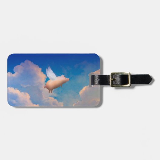 bagagelabel van vliegende varkens (Voorkant horizontaal)