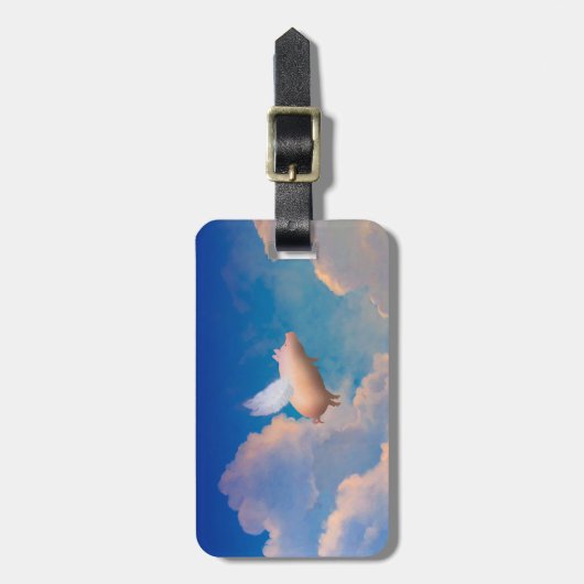 bagagelabel van vliegende varkens (Voorkant verticaal)