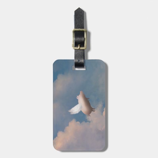 bagagelabel van vliegende varkens (Voorkant verticaal)