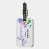 Bagagelabel van vlinder (Voorkant verticaal)