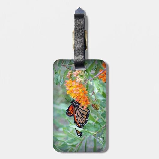 Bagagelabel van vlinder (Achterkant verticaal)