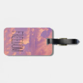 Bagagelabel van vrijheid (Achterkant horizontaal)