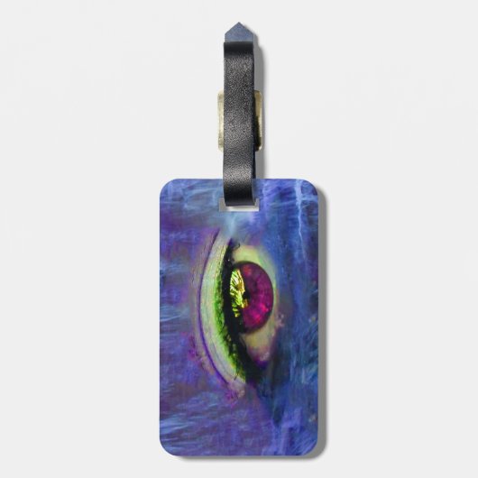 Bagagelabel van watervallen (Achterkant verticaal)