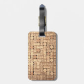 Bagagelabel van wijnkurken (Achterkant verticaal)