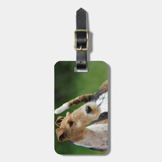 Bagagelabel van Wire Fox Terrier (Voorkant verticaal)