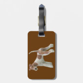 Bagagelabel van Wire Fox Terrier (Achterkant verticaal)