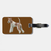 Bagagelabel van Wire Fox Terrier (Achterkant horizontaal)
