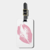 Bagagelabel van zoete roze lips (Voorkant verticaal)