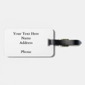 Bagagelabel van zwarte labrador (Achterkant horizontaal)