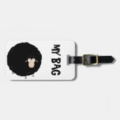 Bagagelabel van zwarte schapen (Voorkant horizontaal)