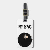 Bagagelabel van zwarte schapen (Voorkant verticaal)