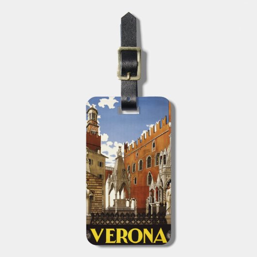  bagagelabel Verona Italië (Voorkant verticaal)