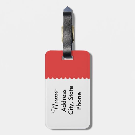 Bagagelabel Vintage Image (Achterkant verticaal)