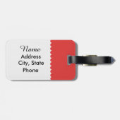 Bagagelabel Vintage Image (Achterkant horizontaal)