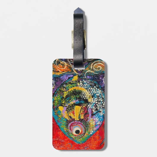 Bagagelabel vis (Achterkant verticaal)