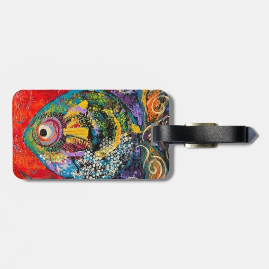 Bagagelabel vis (Achterkant horizontaal)