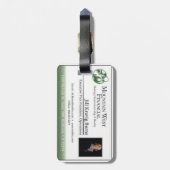 Bagagelabel Visitekaartje (Achterkant verticaal)