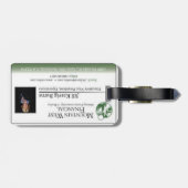 Bagagelabel Visitekaartje (Achterkant horizontaal)