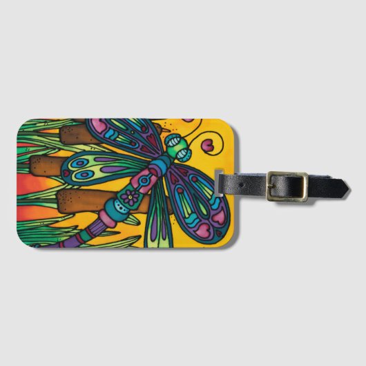 bagagelabel/Visitekaartje sleuf: Dragonfly-serie Bagagelabel (Voorkant (horizontaal))