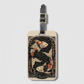 Bagagelabel Vissen Hemelse Zodiac Art (Voorkant (verticaal))