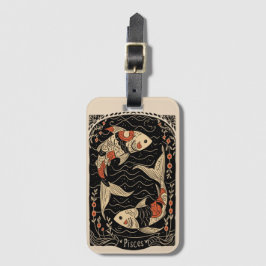 Bagagelabel Vissen Hemelse Zodiac Art