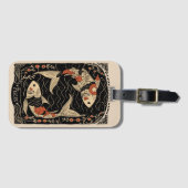 Bagagelabel Vissen Hemelse Zodiac Art (Voorkant (horizontaal))