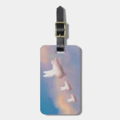 bagagelabel vliegende biggen (Voorkant verticaal)