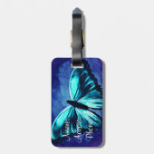 bagagelabel/vlinder bagagelabel (Achterkant verticaal)