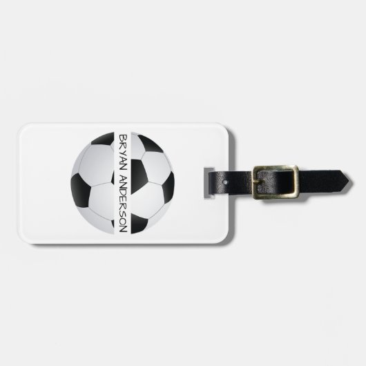 Bagagelabel Voetbal (Voorkant horizontaal)