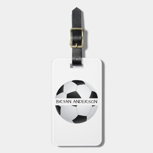 Bagagelabel Voetbal (Voorkant verticaal)