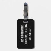 Bagagelabel voor acht bundelpoolcorner Pocket Mono (Achterkant verticaal)