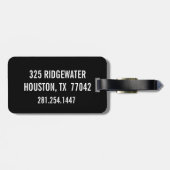 Bagagelabel voor acht bundelpoolcorner Pocket Mono (Achterkant horizontaal)