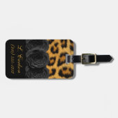 Bagagelabel voor afdrukken van luipaard (Voorkant horizontaal)