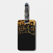 Bagagelabel voor afdrukken van luipaard (Achterkant verticaal)