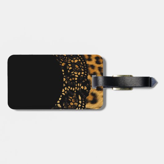 Bagagelabel voor afdrukken van luipaard (Achterkant horizontaal)