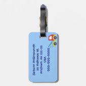 bagagelabel voor auto's en vrachtwagens (personali (Achterkant verticaal)