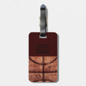 bagagelabel voor basketbalsport (Achterkant verticaal)