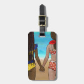 Bagagelabel voor beste vrienden (Voorkant verticaal)
