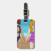 Bagagelabel voor beste vrienden (Voorkant verticaal)