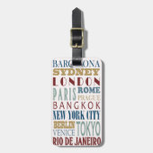 Bagagelabel voor bestemmingsreizen (Voorkant verticaal)