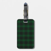 Bagagelabel voor Black & Green Graham Tartan (Achterkant verticaal)